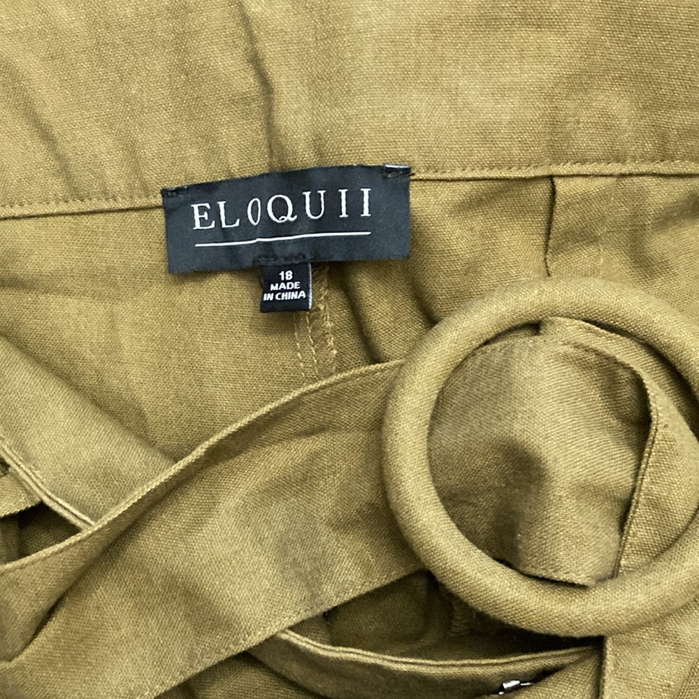 ELOQUII  DESIGNS LADIES PANTS with a BELT. Made in CHINA RN:142711    Po:34830 - Picture 11 of 15